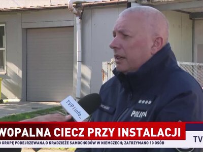 Podejrzane pojemniki przy instalacji gazowej. Ewakuowano pracowników firmy