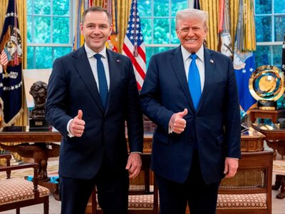 Trump zwrócił się do Polonii i prezydenta Nawrockiego. „Powstrzymamy szaleńców”