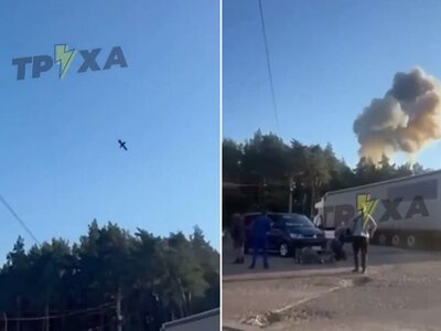 Rosyjski dron rozbił się w pobliżu polskiej granicy