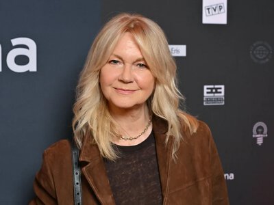 Grażyna Torbicka na paryskim wybiegu. Zachwyciła u boku samej Celine Dion
