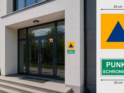 Punkty schronienia z jasnym oznaczeniem. MSWiA podało szczegóły