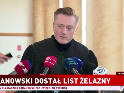 Sąd podjął decyzję o liście żelaznym dla Romanowskiego. Jest ona nieprawomocna