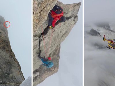 Dramatyczna akcja ratunkowa Polaków na Mont Blanc. 20-latek 12 godzin wisiał na linie