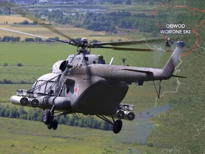 Katastrofa rosyjskiego śmigłowca. Rozbili się przy granicy z Ukrainą