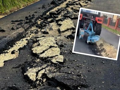 Rolnik zaorał nowy asfalt. Straty są potężne. Sąd wydał decyzję