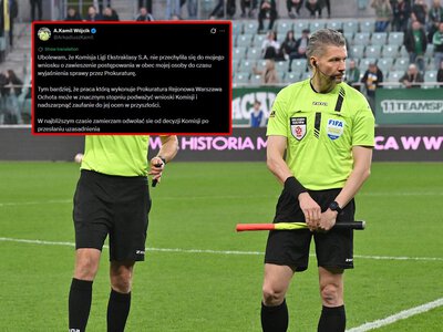 Ubolewam. Ukarany sędzia zabrał głos