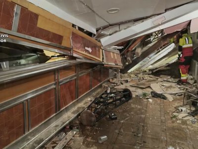 Pechowa noc dla imprezowiczów. Bar, w którym przebywali, runął