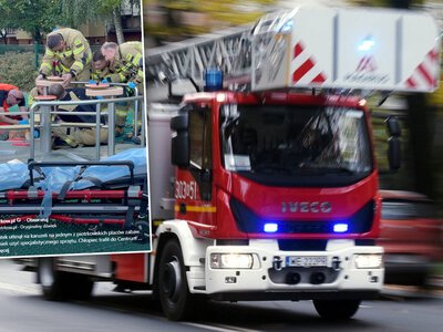 Wypadek na placu zabaw. 6-latek zakleszczył rękę w karuzeli. Na pomoc ruszyli strażacy
