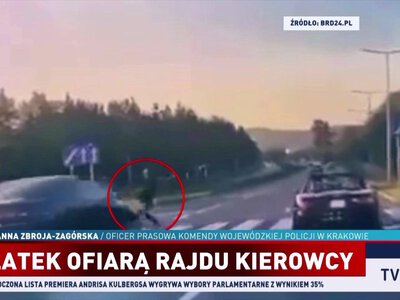 51-latek zginął potrącony na pasach