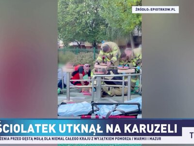 Sześciolatek utknął na karuzeli. Uwolnili go strażacy