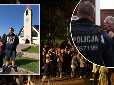 Afera o odwołanie proboszcza w Grojcu. Interweniowała policja. Wzięli proboszcza, jak jakiegoś zakładnika