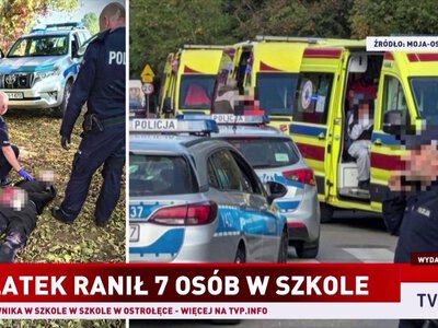 Nożownik zaatakował w szkole w Ostrołęce
