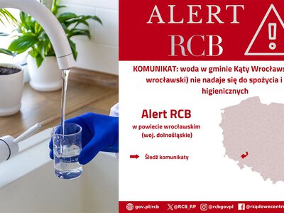Woda niezdatna do użytku. Alert dla Kątów Wrocławskich