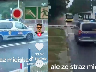 Zostawili radiowóz na przejeździe. Nie obyło się bez mandatu dla funkcjonariusza. Wysokość kary to kpina?