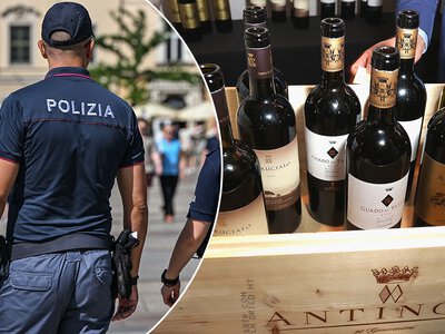 Ukradli wino warte 5 milionów euro. Złodzieje wywieźli dwie ciężarówki