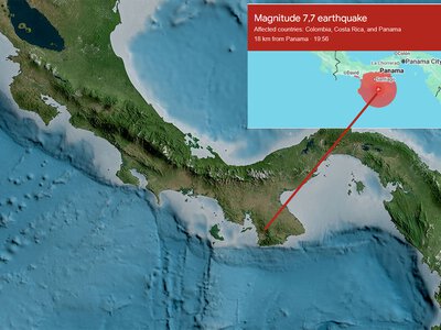 Potężne trzęsienie w Panamie. Władze ostrzegają przed tsunami