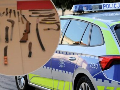 Akcja służb w Garwolinie. Zatrzymano 14-latka z groźnym arsenałem