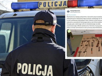 14-latek publikował niepokojące treści. Policja zabezpieczyła jego arsenał