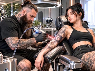Laser zamiast igły. Nowy tusz pozwala zmieniać wygląd tatuażu