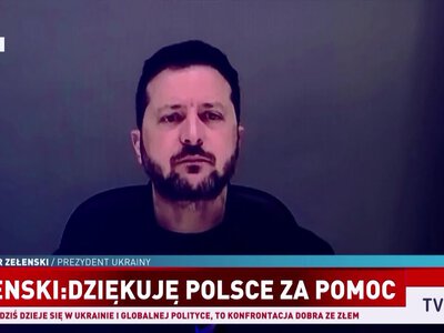Wołodymyr Zelenski podczas Warsaw Security Forum