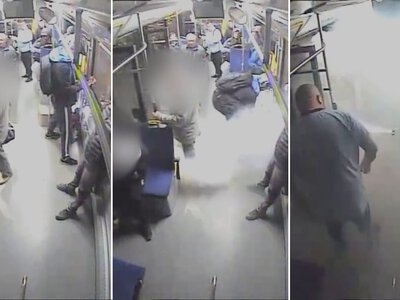 Pasażerowie wybiegli z autobusu. Kłęby dymu z pojazdu elektrycznego