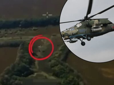 Śmigłowiec trafiony, załoga bez szans. Ukraińcy pokazali nagranie