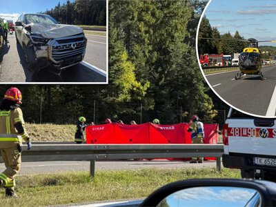 Dramat na S7 w woj. świętokrzyskim. Niestety, zmarła na miejscu zdarzenia