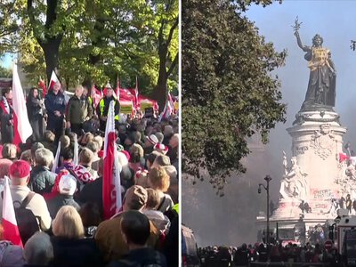 Jarosław Kaczyński na demonstracji przed Trybunałem Konstytucyjnym