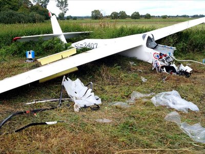 Szybowiec runął z 50 metrów. Pilot zmarł mimo reanimacji