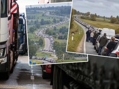 Gigantyczne kolejki na granicy z Ukrainą. Stoją w korkach nawet dwa dni