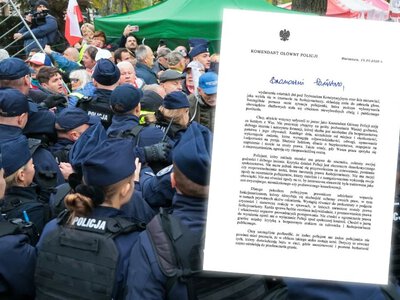 Szef policji ze specjalnym pismem. Nie ma mojej zgody