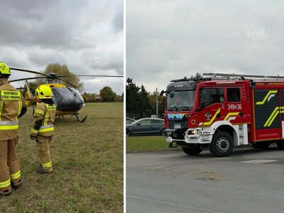 Trzylatek potrącony przez karetkę. Dramat w przedszkolu, akcja LPR