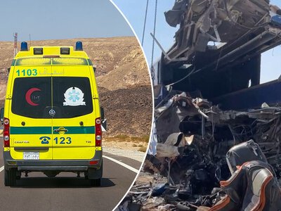 Autokar zderzył się z ciężarówką w Egipcie. Jest wiele ofiar