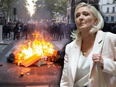 Marine Le Pen z ogromną przewagą. Pomogły jej zamieszki w kraju?