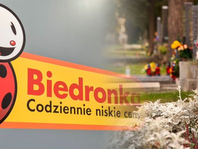 Biedronka przy cmentarzu. Sieć nie chce się chwalić takimi placówkami