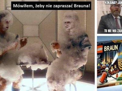 Śmieszne memy o Grzegorzu Braunie. Internauci podsumowali zachowanie posła Konfederacji. Grzegorz Braun wywołał skandal
