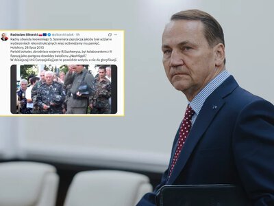 Sikorski obala twierdzenia Szeremety, dodał zdjęcie. Odświeżamy mu pamięć