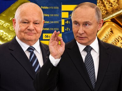 Złota rozgrywka. Putin sięga po rezerwy. Polska robi coś dokładnie odwrotnego