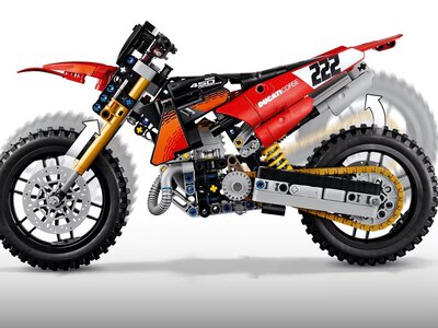 Zbuduj własne Ducati. Lego Technic Desmo450 MX Factory, który naprawdę pracuje