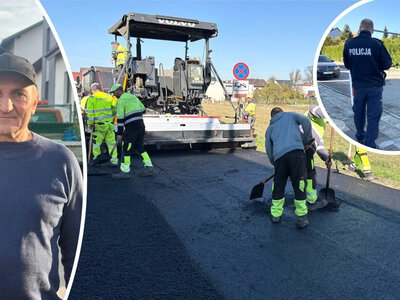 Naprawili drogę, którą zaorał rolnik w Gliwicach. Roboty pod nadzorem policji
