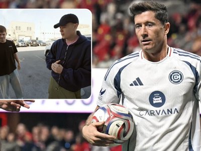 Lewandowscy zaprosił polskich youtuberów na trening. Tego się nie spodziewał