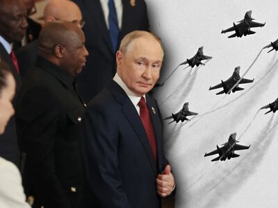 Putin ściągnął liderów do Moskwy. Ukraina posłała rój dronów