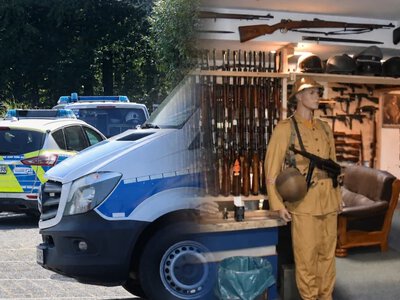 Tajny arsenał pod warsztatem w Niemczech. Setki sztuk broni i polski trop